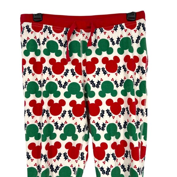 Hanna Anderson Disney Mickey Holly Christmas Organic Cotton Pajama Set - Picture 7 of 16